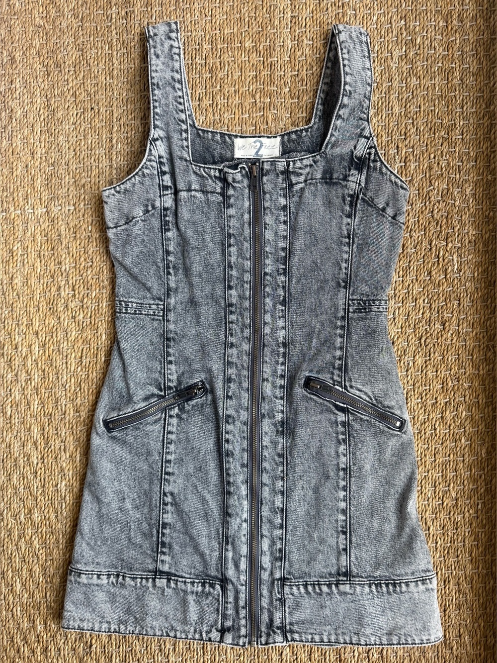 Free People Johnny Denim Mini Dress size 2